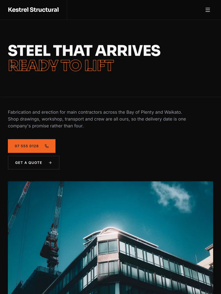 Basalt template, home page preview